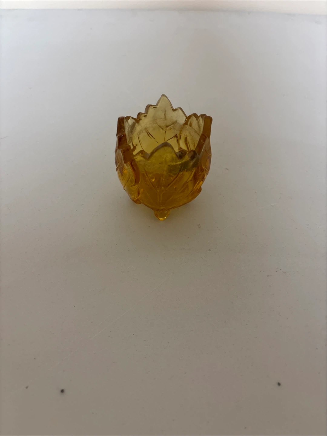 PartyLite Amber Glass Votive Holder