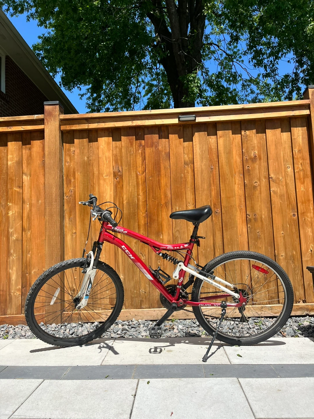 Red CCM Mountain Bike