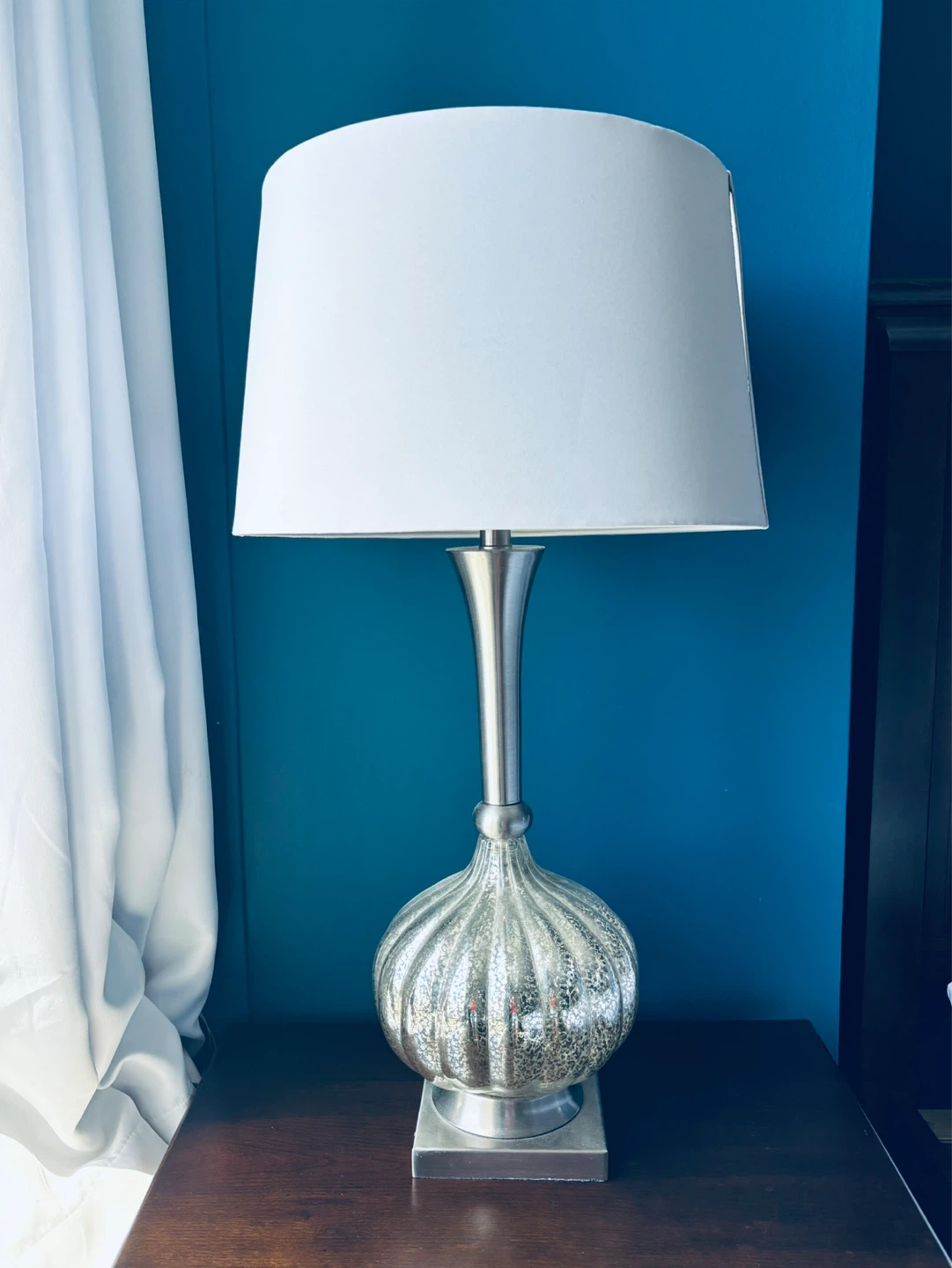 Gorgeous silver lamp