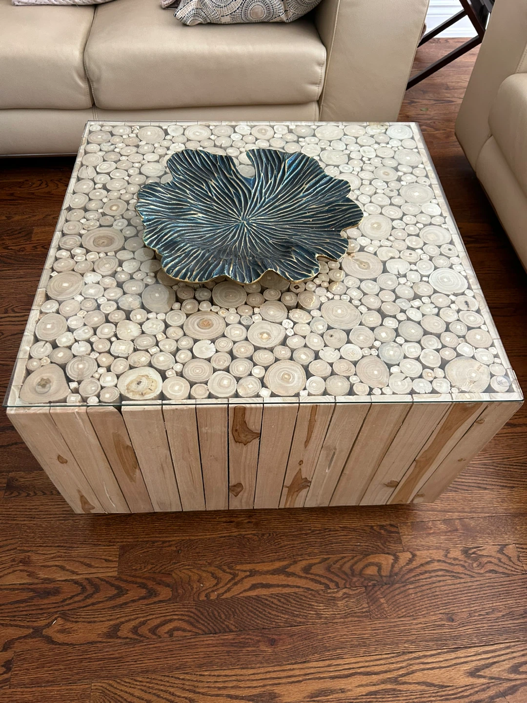 Unique Wood Slice Coffee Table - photo 3