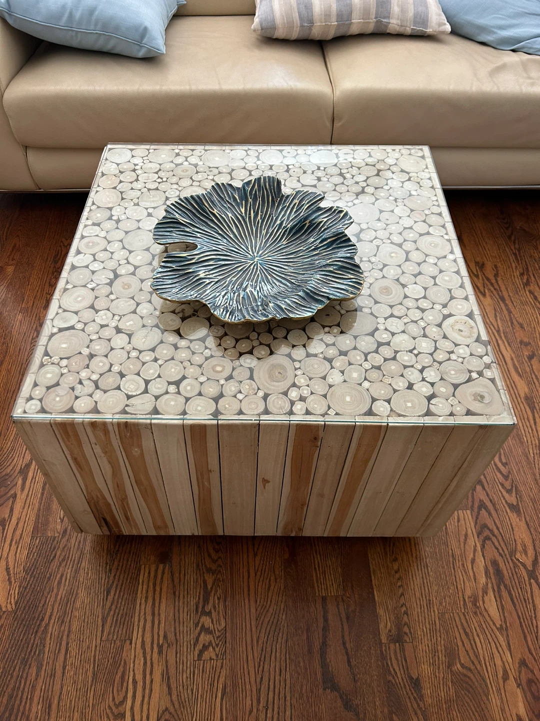 Unique Wood Slice Coffee Table