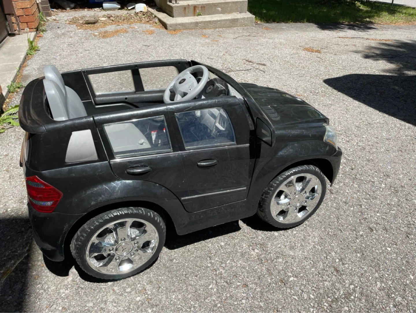 Black Mercedes-Benz Ride-On Car for Kids