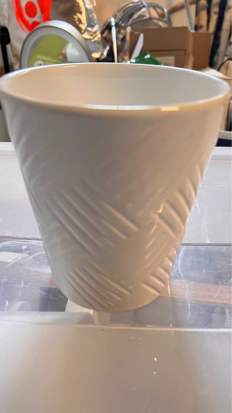 White Ceramic Planter Pot