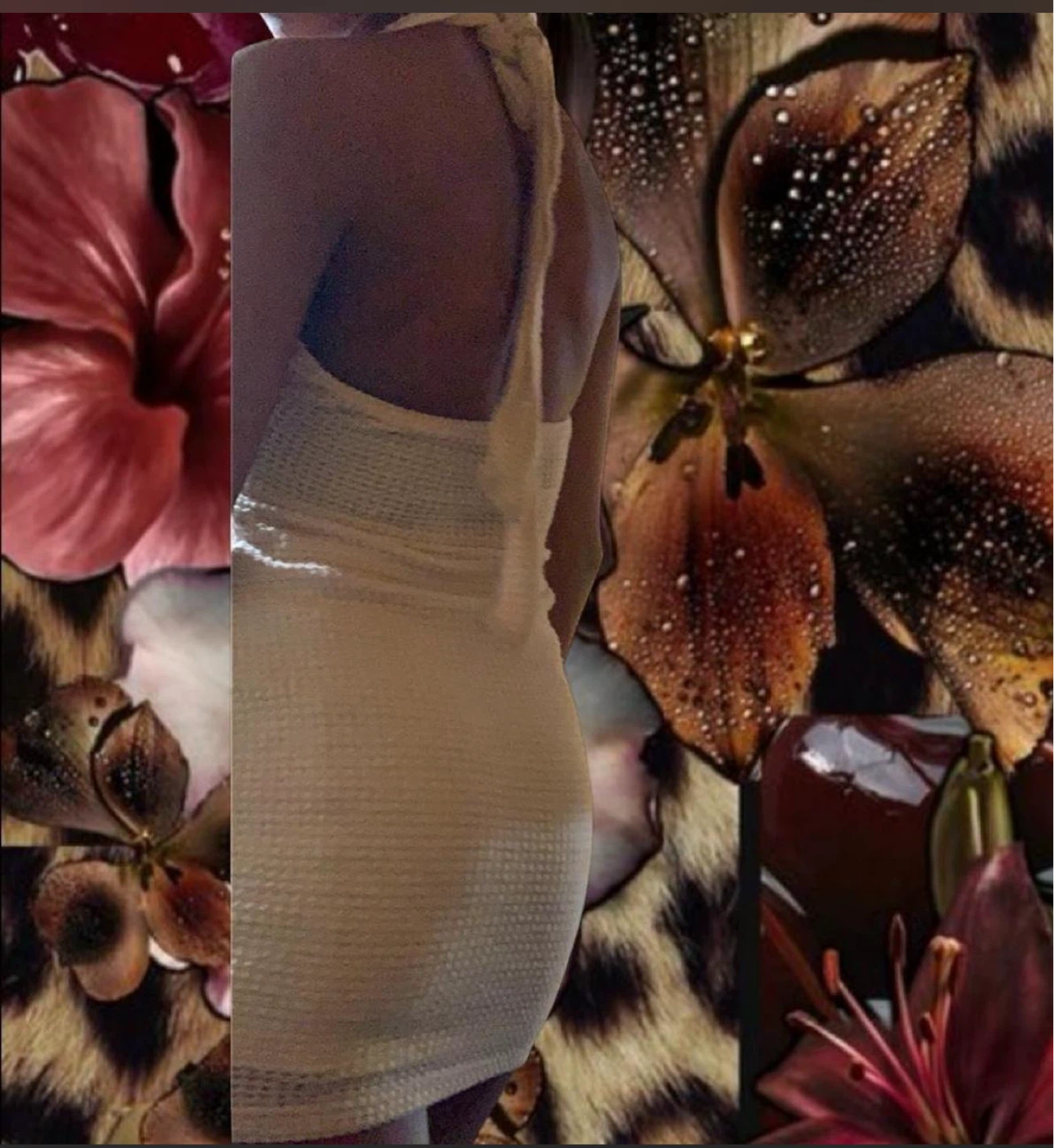 Cream Textured Halter Dress - photo 4