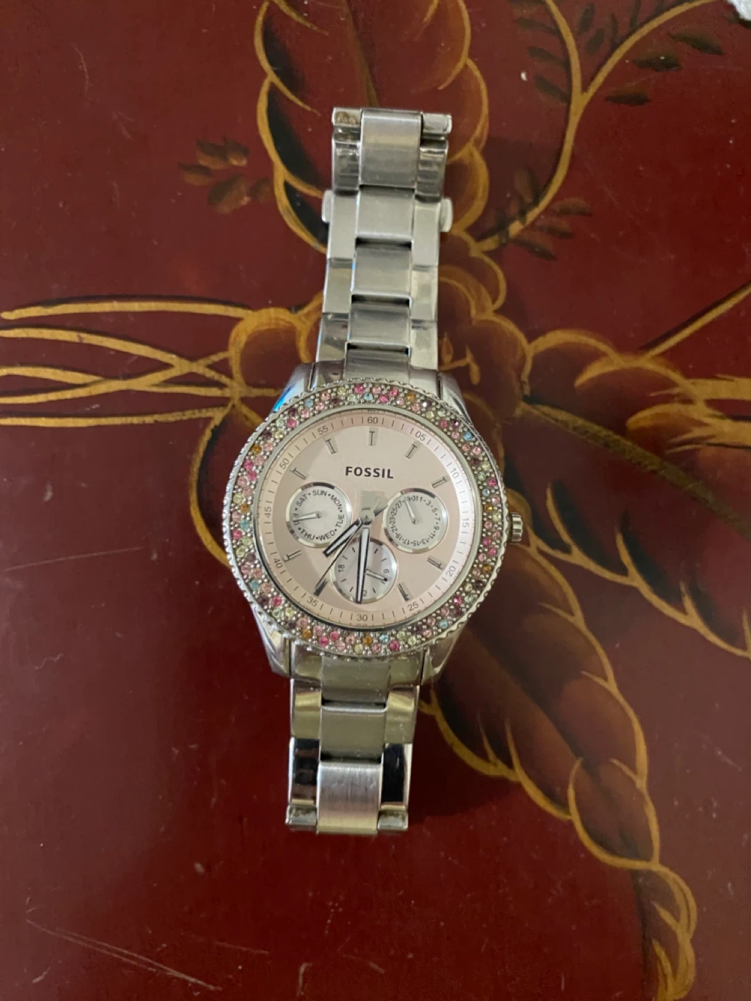 Fossil Women's Watch with Crystal Bezel