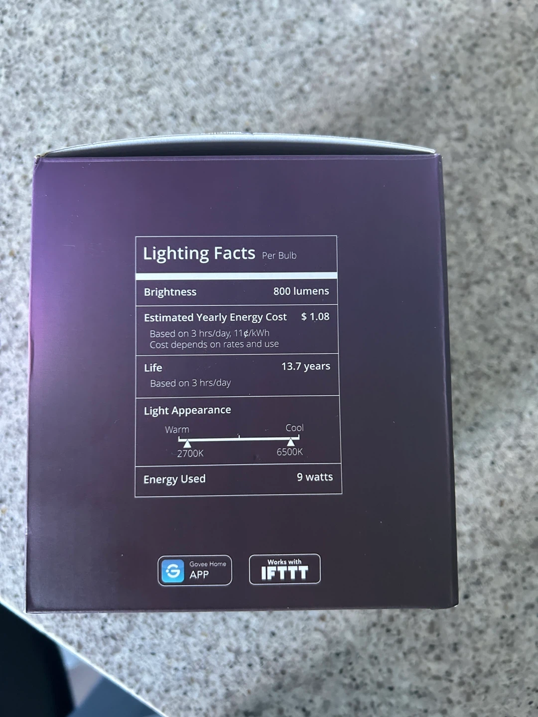 Govee RGBWW Smart LED Bulbs (4-pack) - photo 2