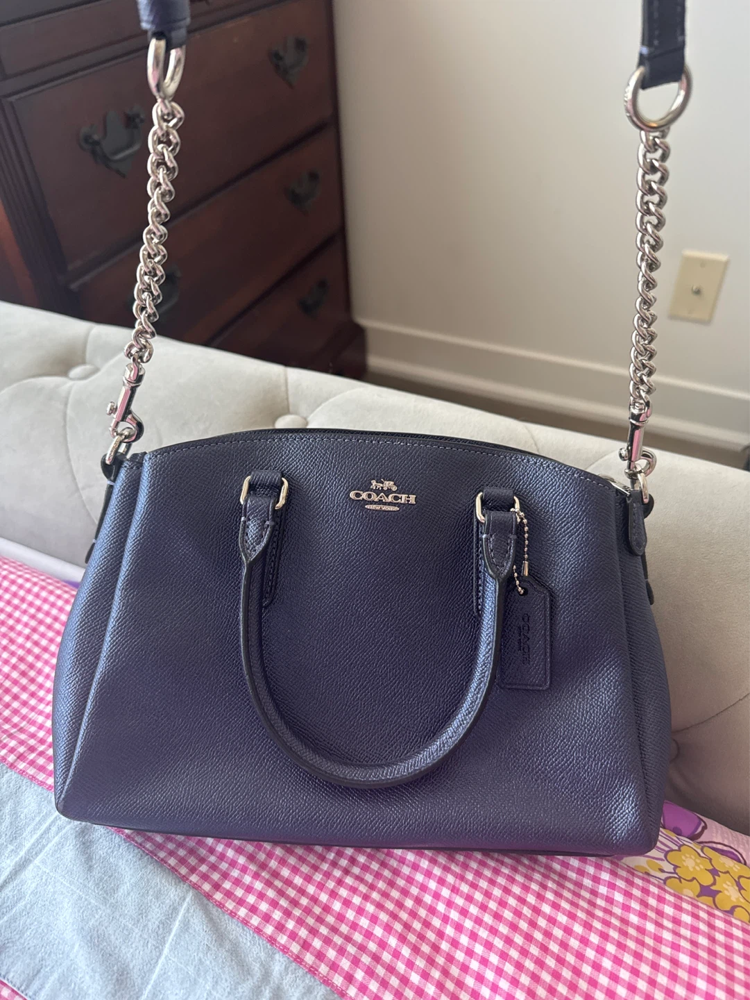 Coach Leather Purse - Navy
