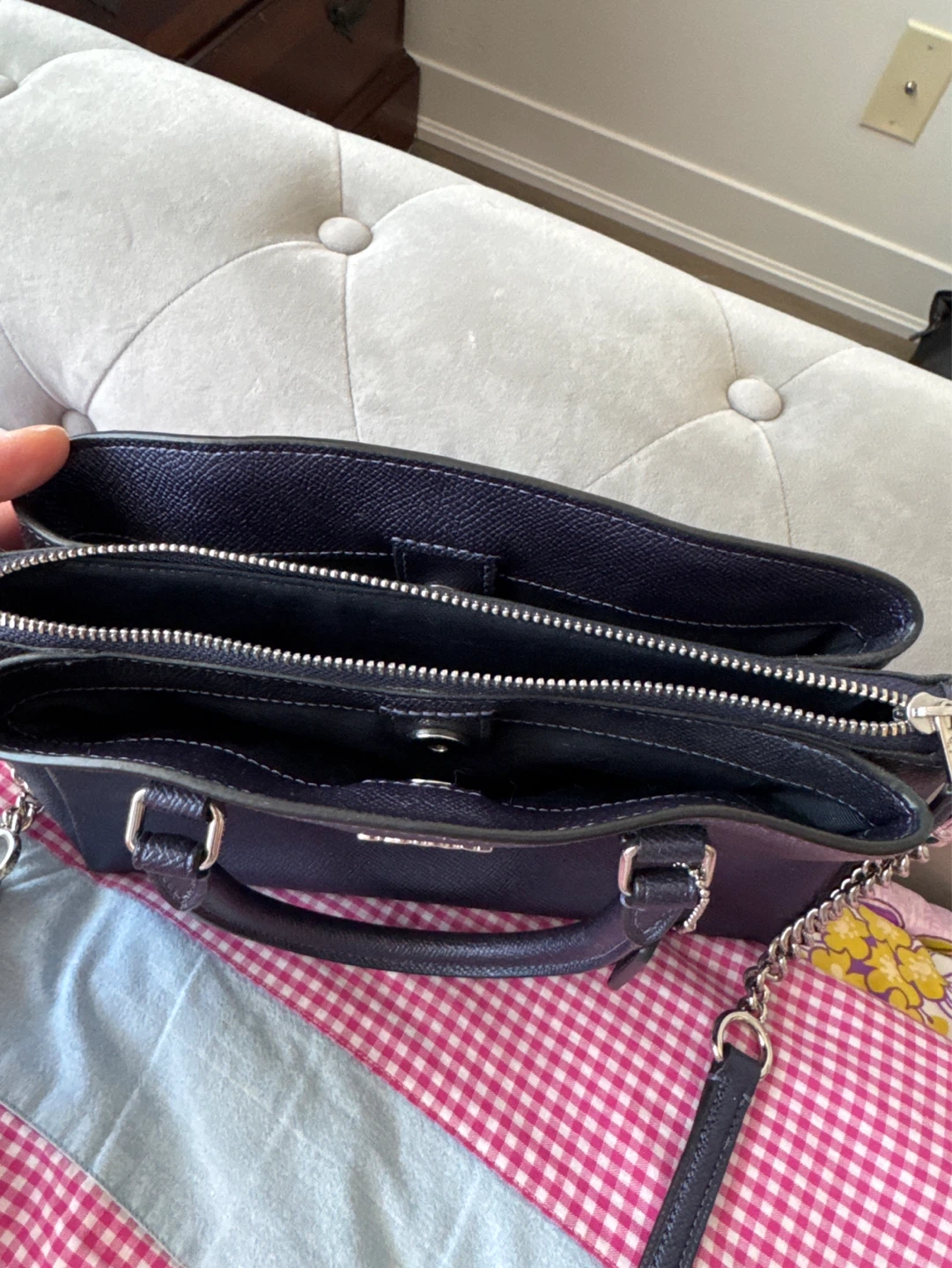 Coach Leather Purse - Navy - photo 2