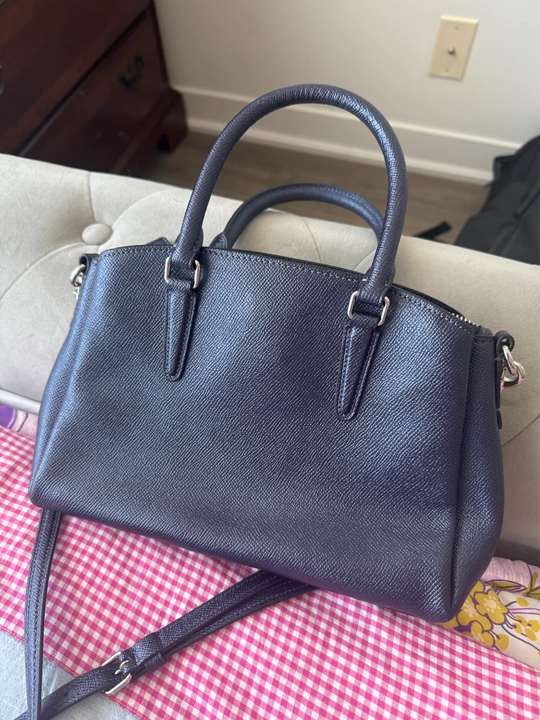 Coach Leather Purse - Navy - photo 3