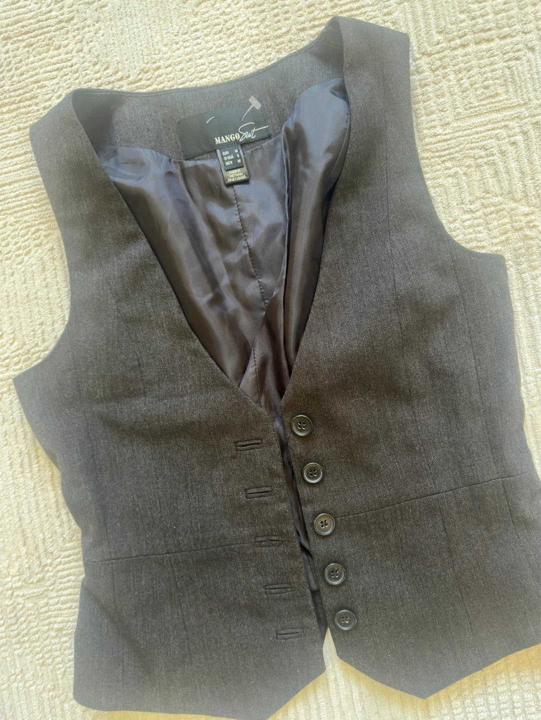 Mango Suit Grey Vest - photo 2