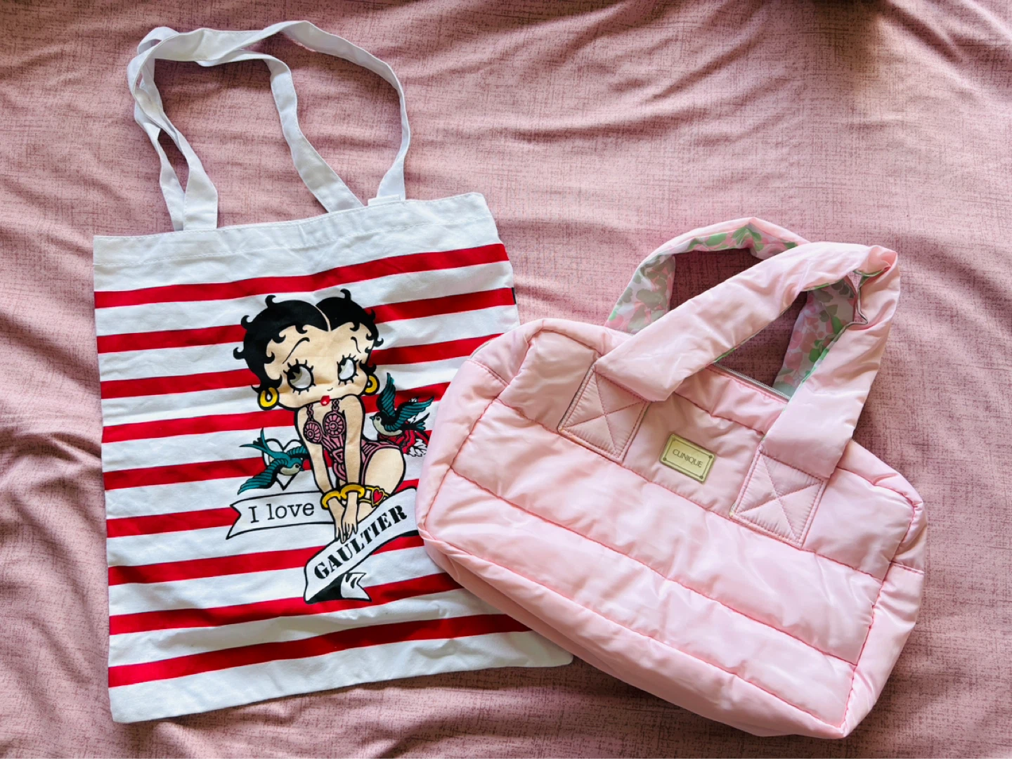 Pink Puffer Bag