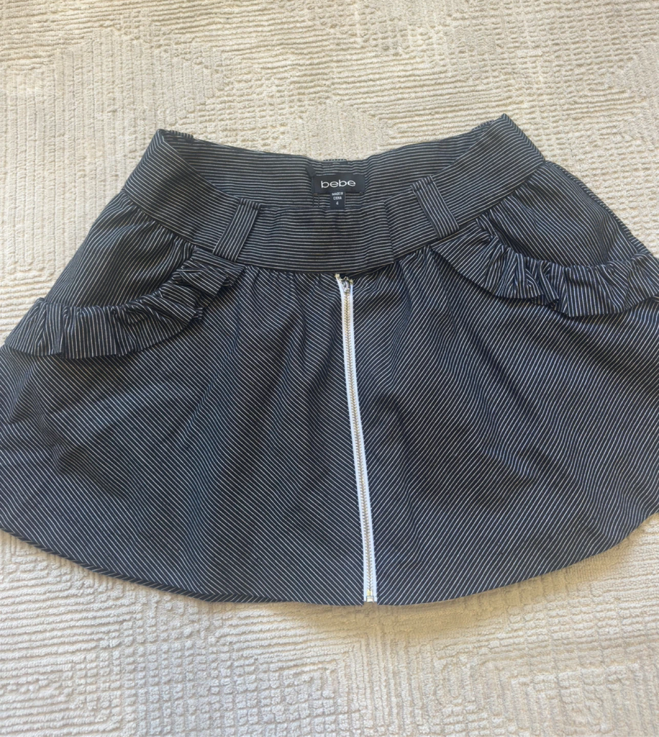 Y2K Bebe Pinstripe Skirt Size 4