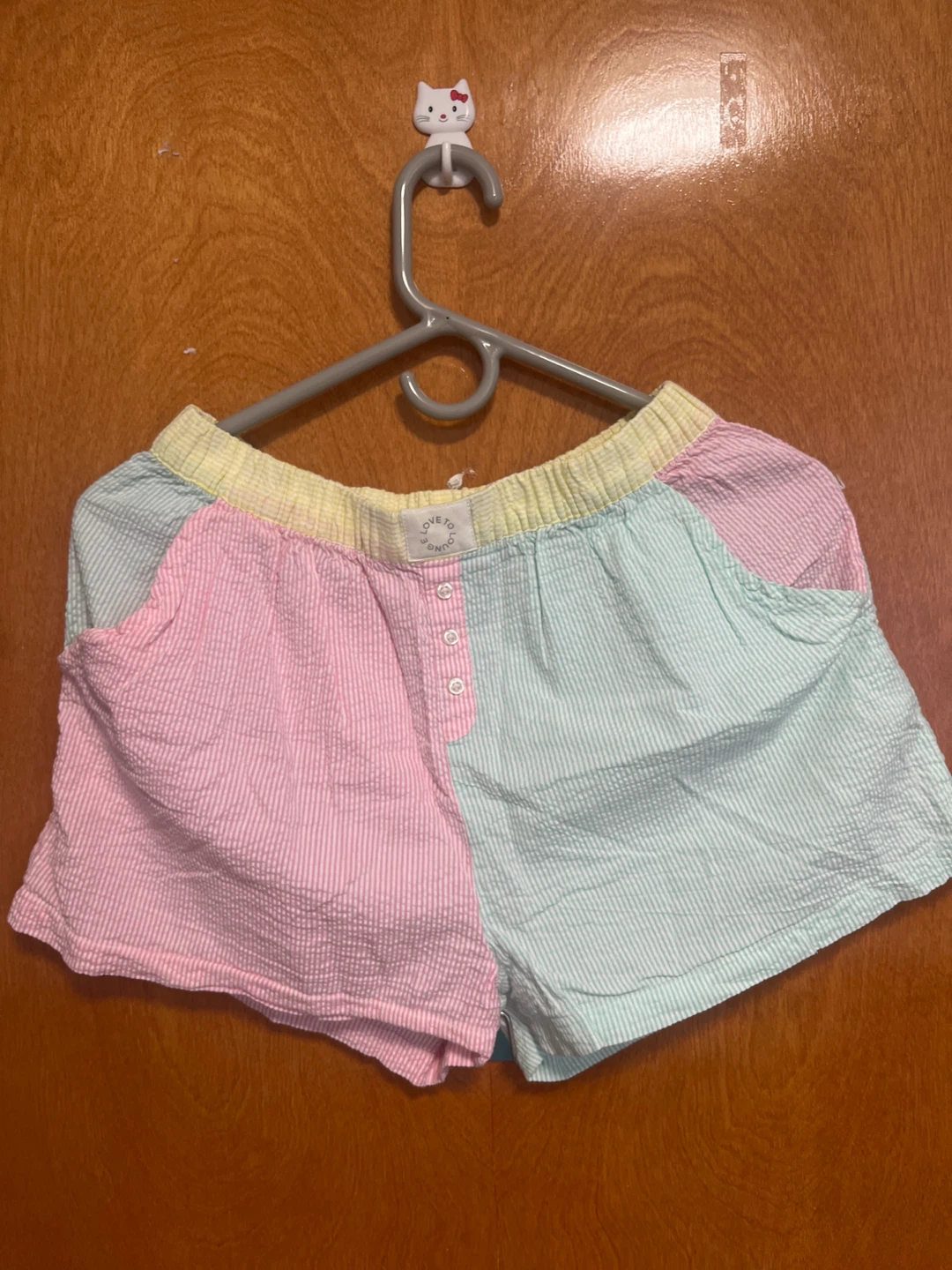 H&M Light Blue Peplum Top