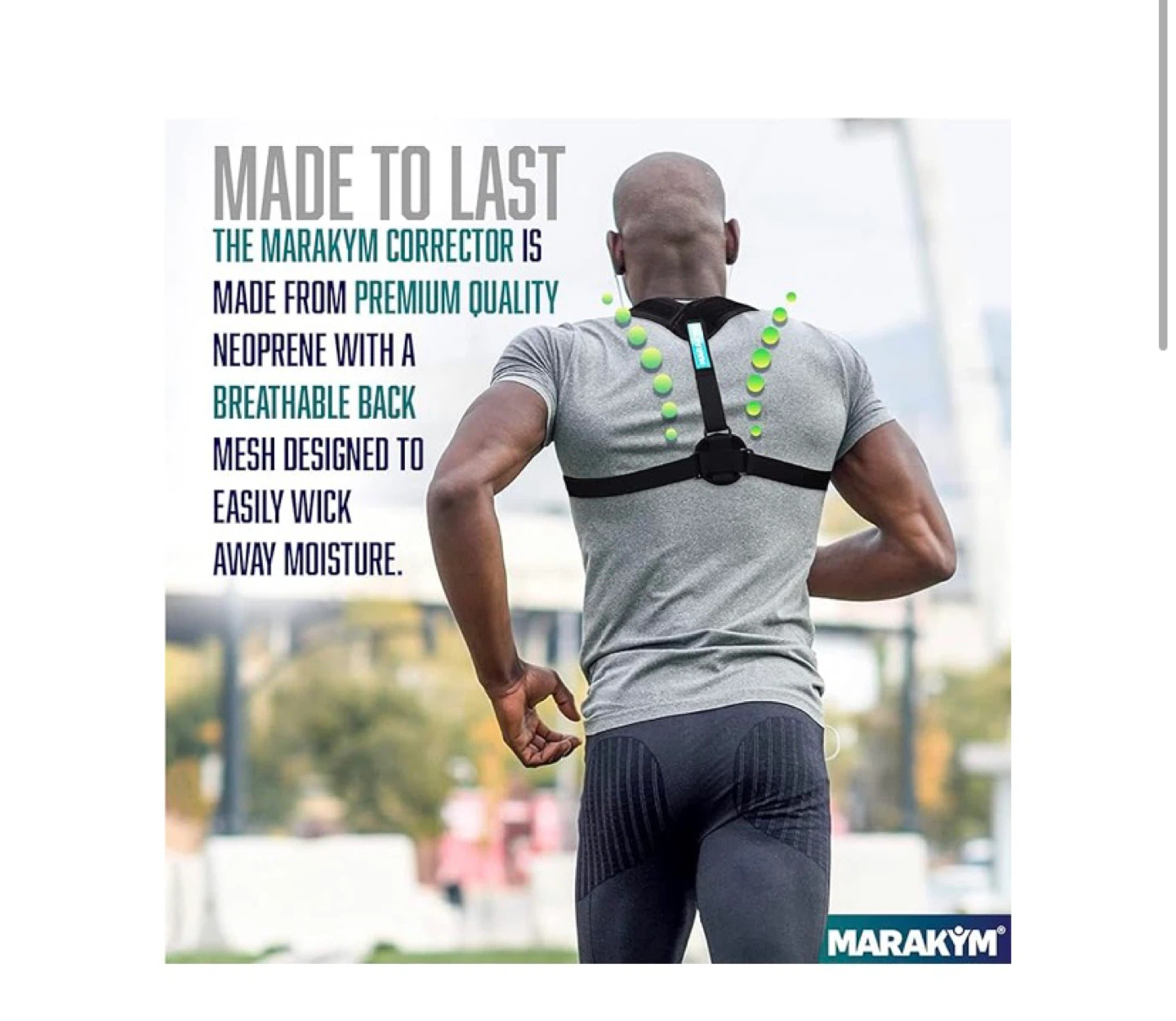 Marakym Posture Corrector - Adjustable for 28"-48" Chest - photo 2