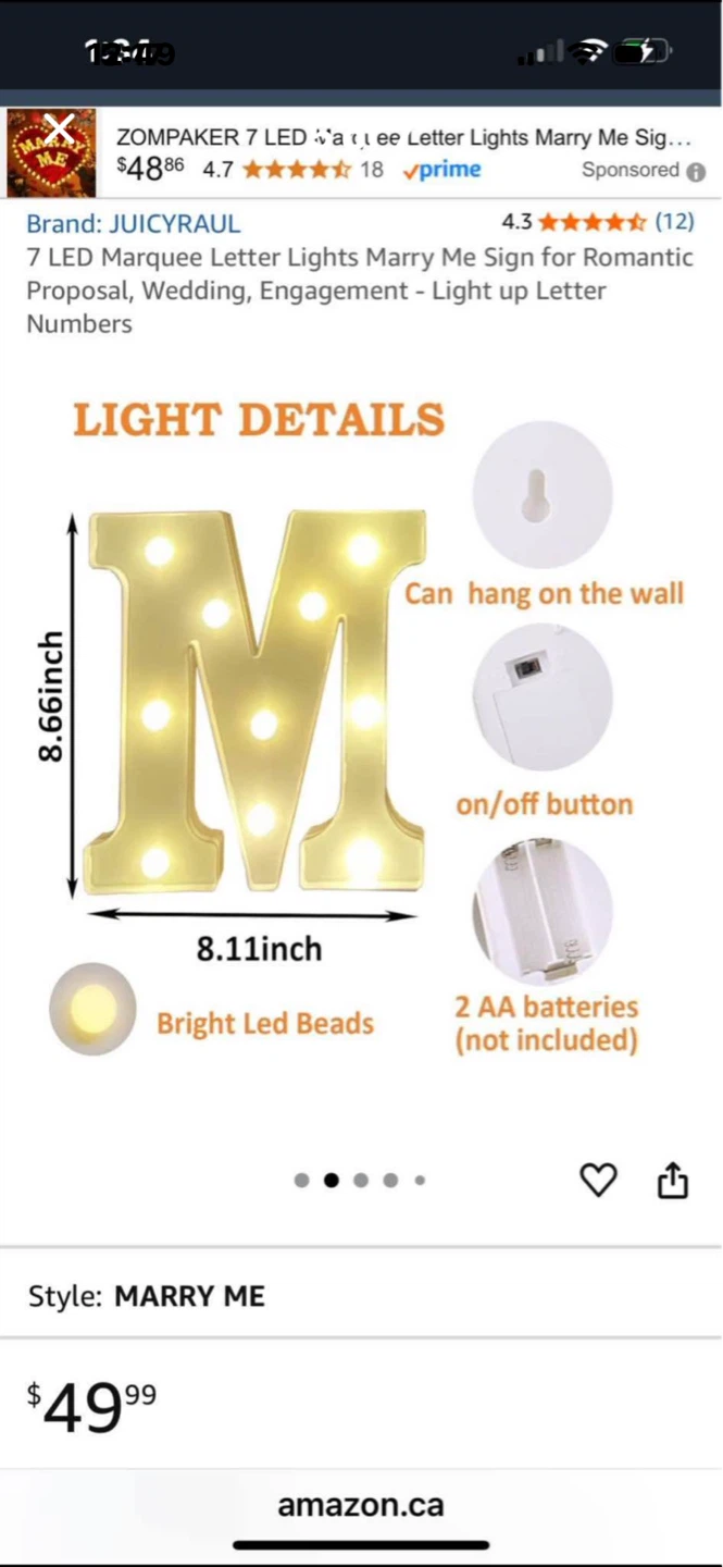NEW Marry Me Marquee Light Kit - photo 5