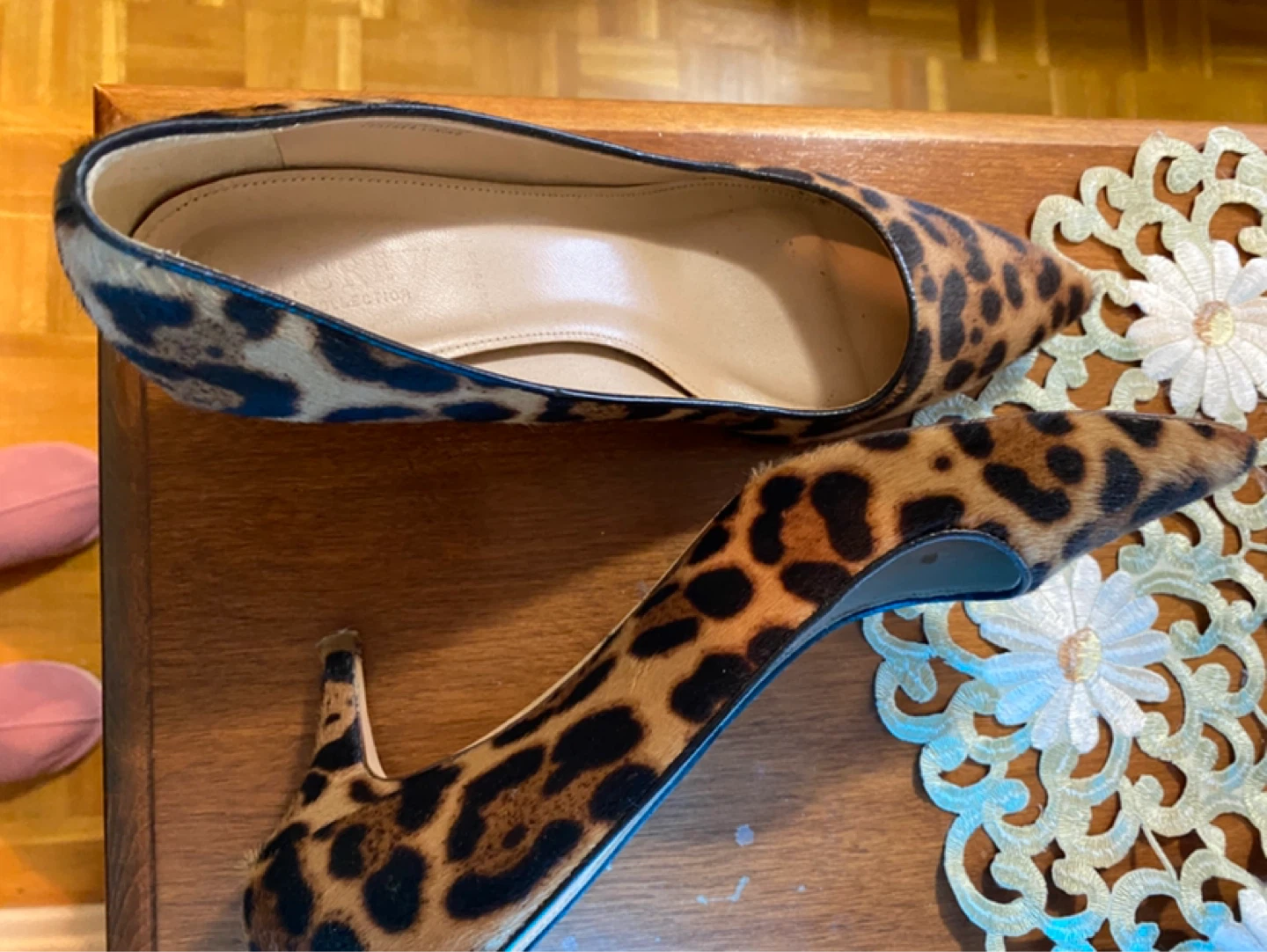 J. Crew Leopard Print Calf Hair Heels