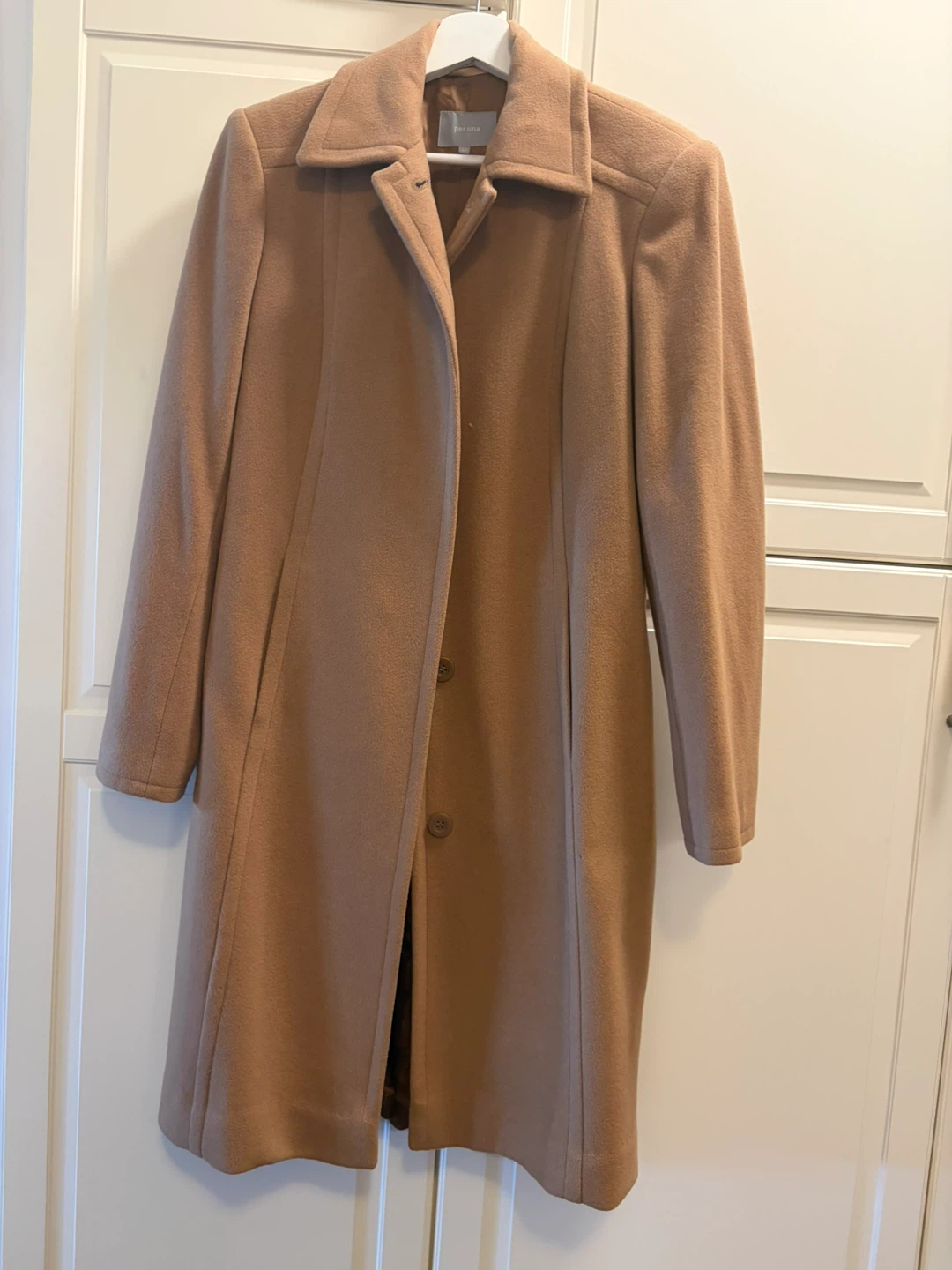 Per Una by Marks & Spencer Camel Wool Blend Coat Size 12