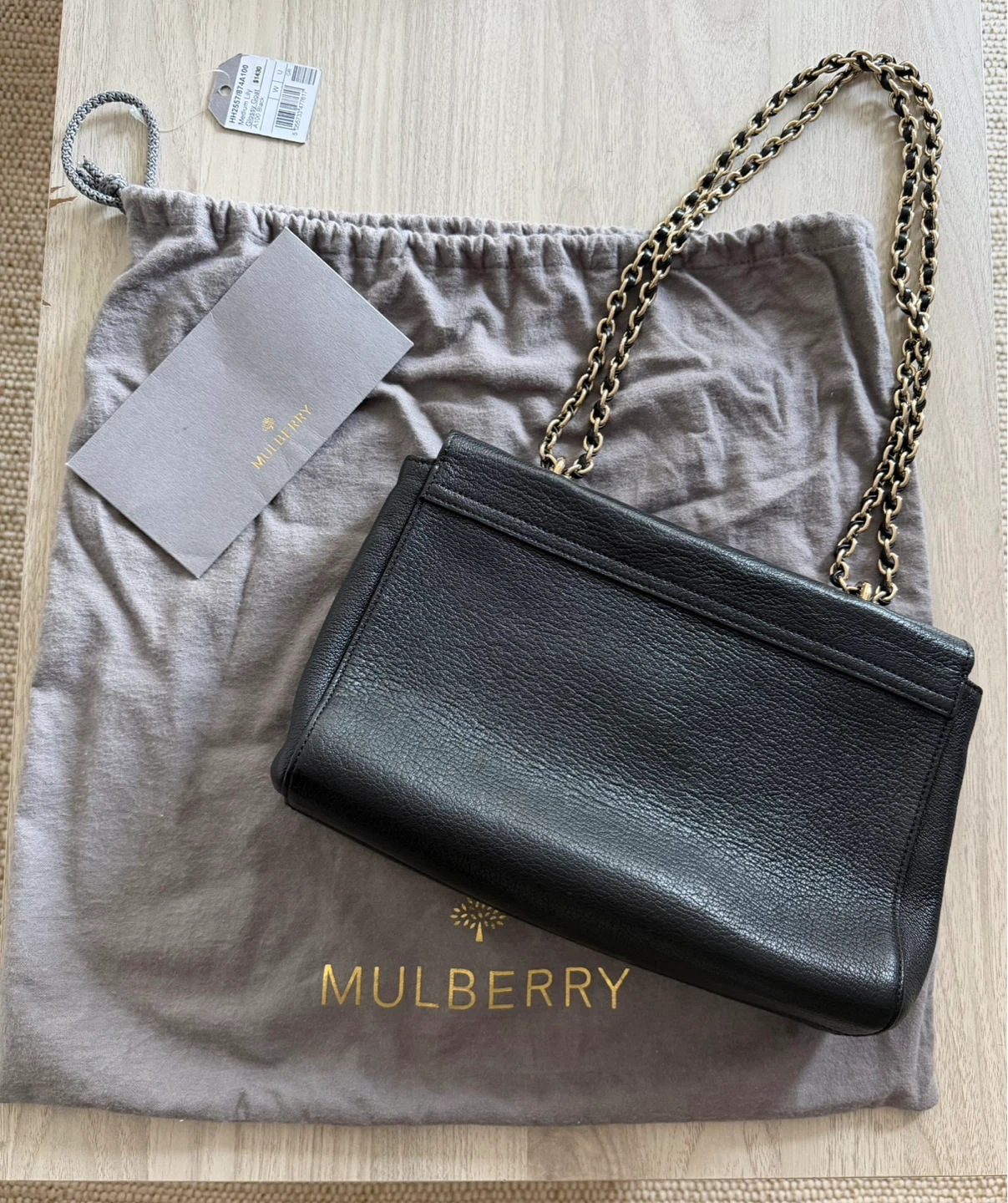 Mulberry Black Leather Shoulder Bag with Gold Hardware - photo 4