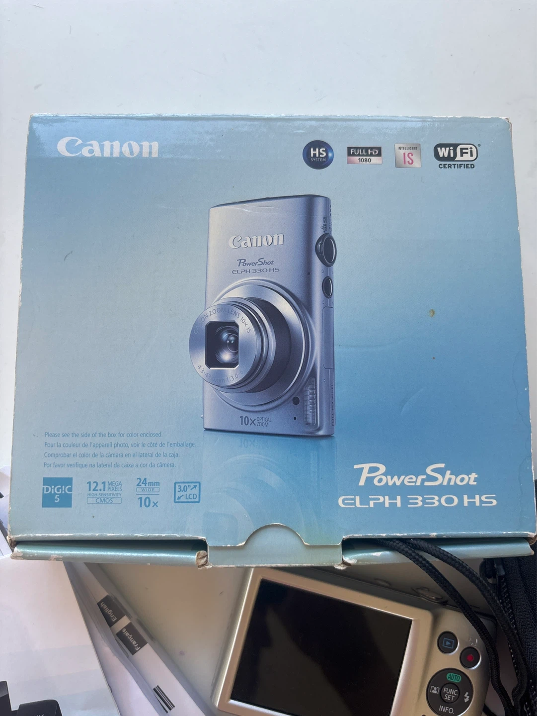 Canon PowerShot ELPH 330 HS Digital Camera with Case and Charger - photo 4
