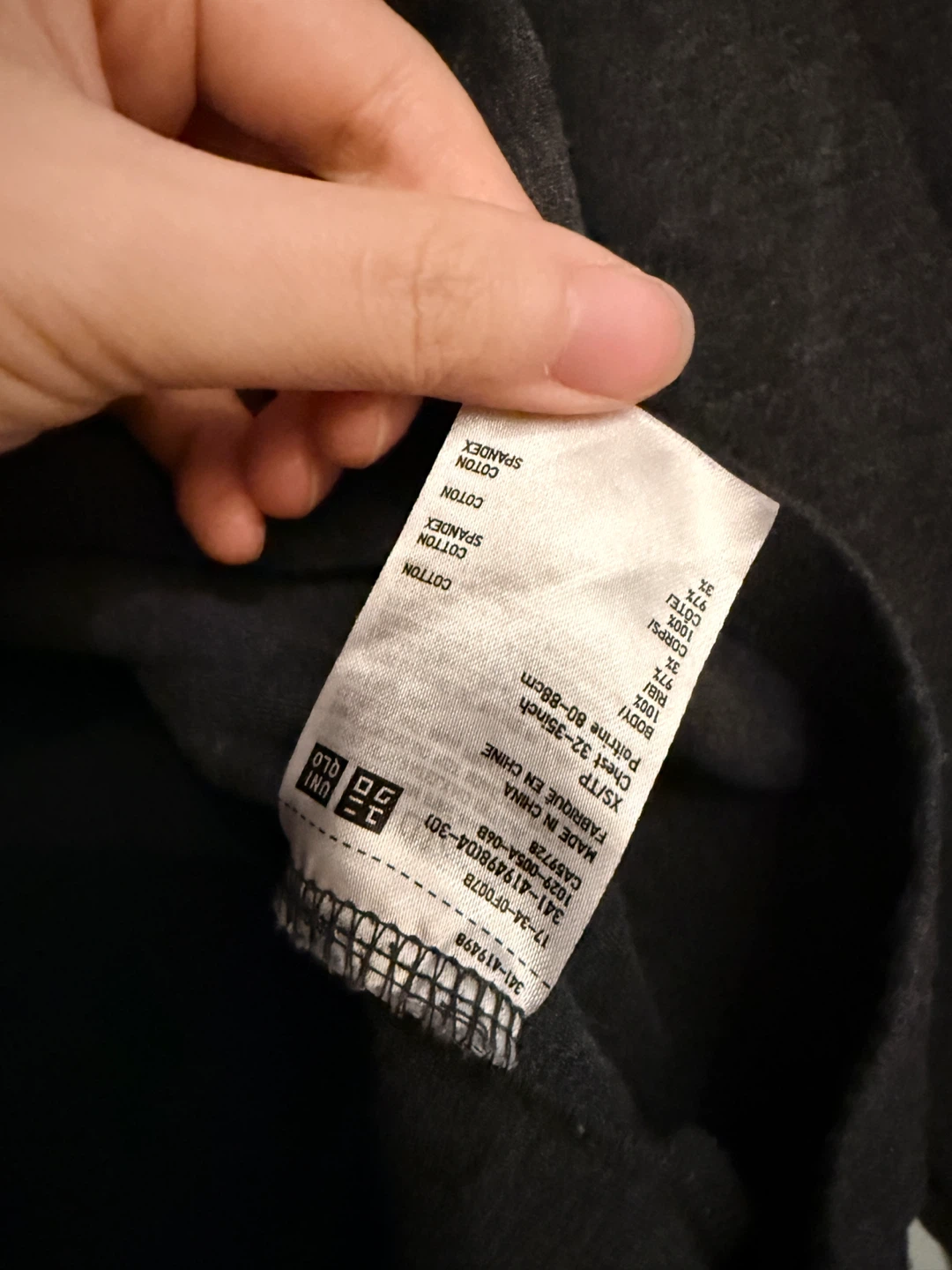 Long Sleeve Shirt - banana republic and Uniqlo - black/grey - photo 4
