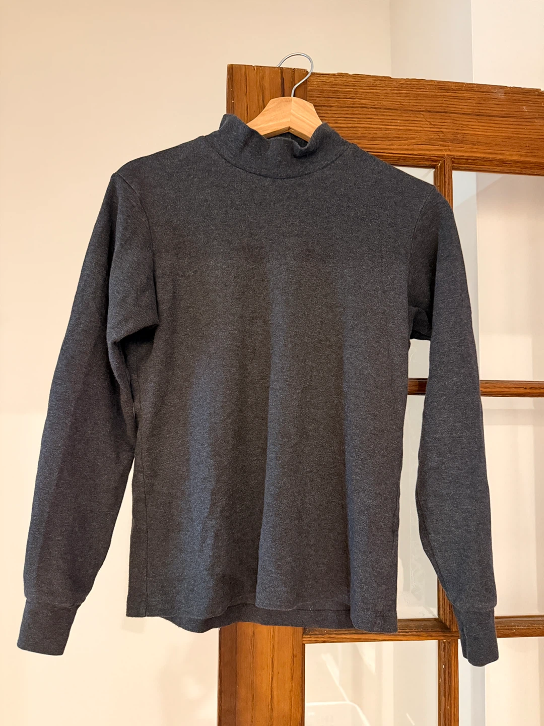 Long Sleeve Shirt - banana republic and Uniqlo - black/grey - photo 3