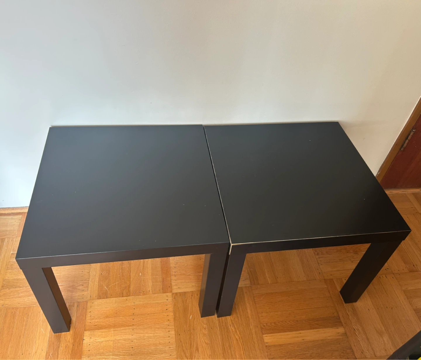 Set of Two Black Side Tables