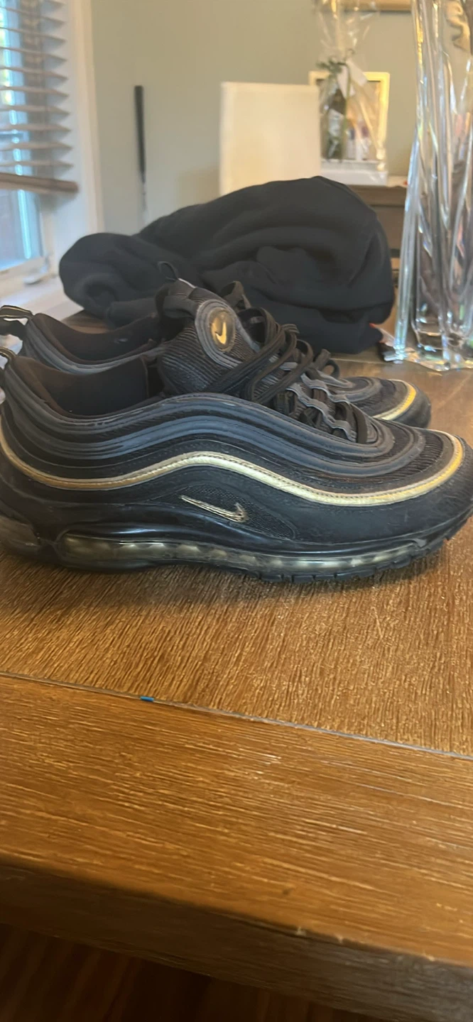 Nike Air Max 97 Black Gold Shoes - photo 3