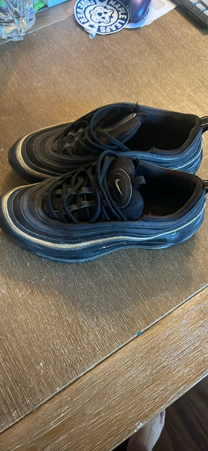 Nike Air Max 97 Black Gold Shoes - photo 2