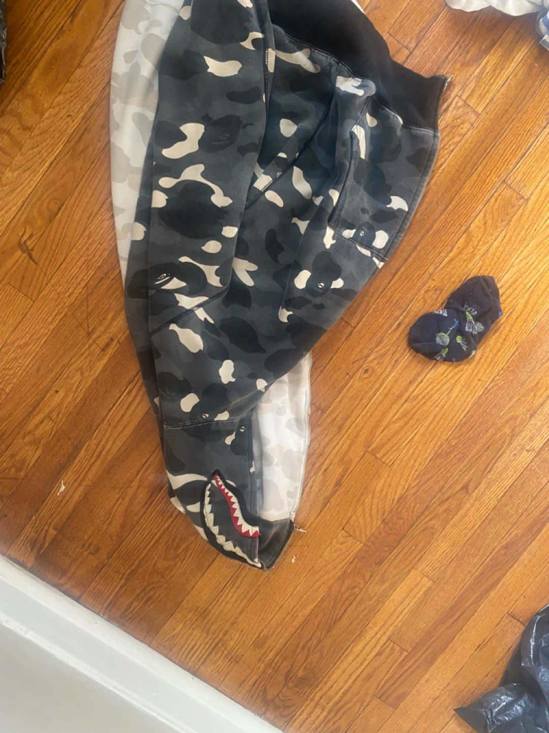 BAPE Camo Shark Full Zip Hoodie - photo 3