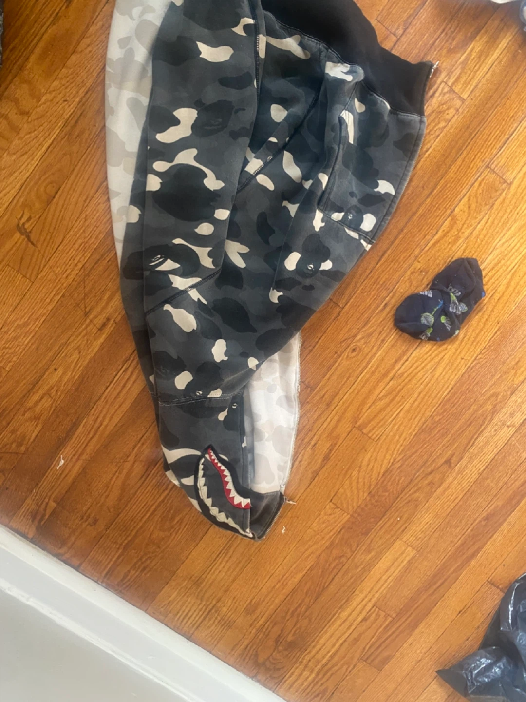 BAPE Camo Shark Full Zip Hoodie - photo 2