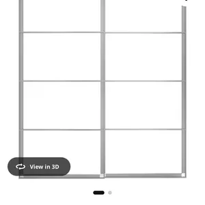 IKEA PAX Sliding Door Frames & Rail Aluminum 200x236 cm