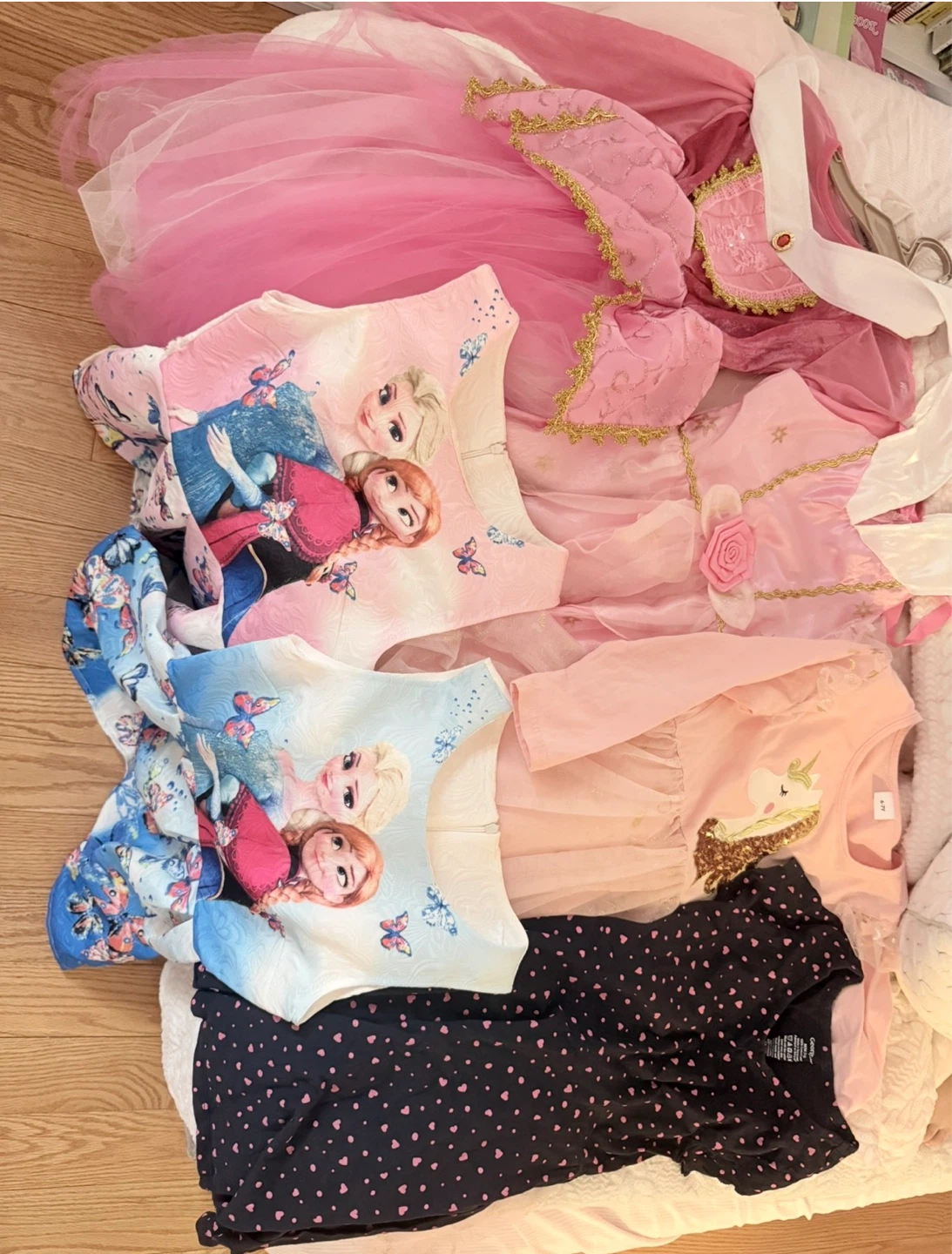 Girls' Dresses Assorted - Frozen & Unicorn Themes