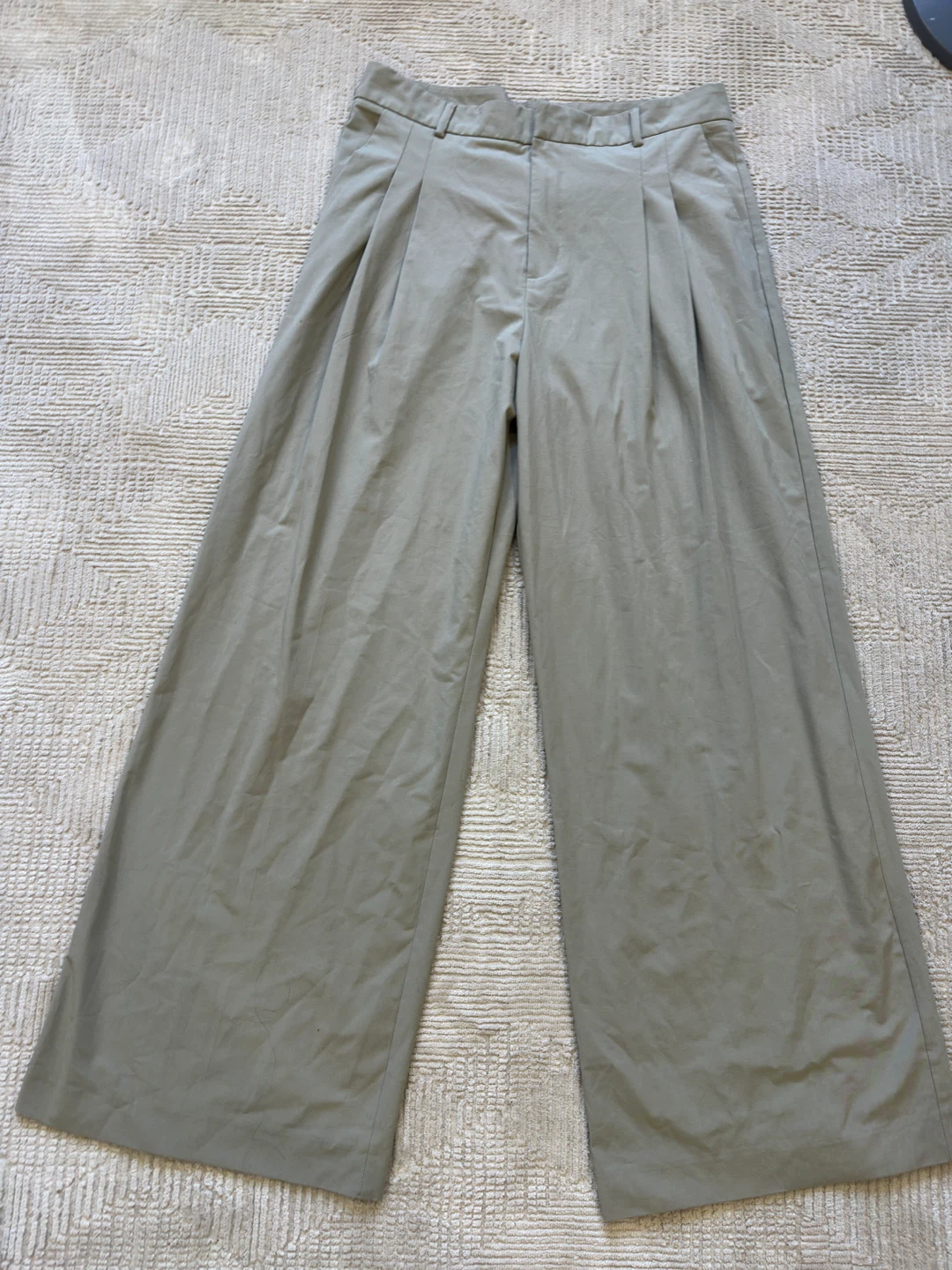 Zara Women's Wide Leg Pleated Pants