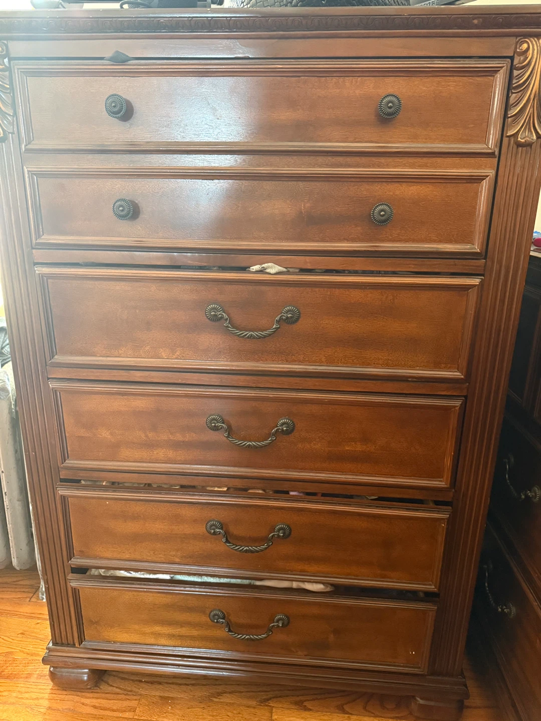 Tall Cherry Wood Dresser - photo 2