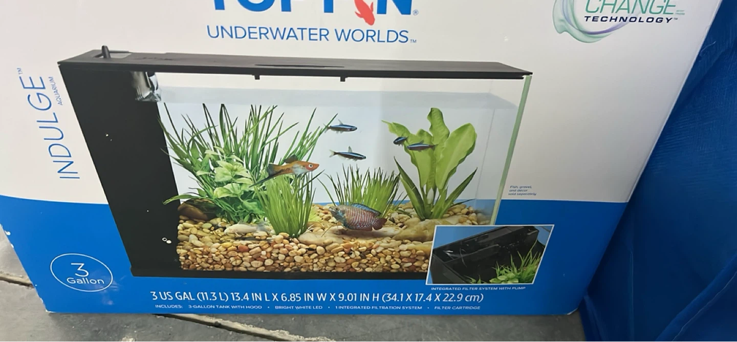 Top Fin Indulge 3 Gallon Aquarium