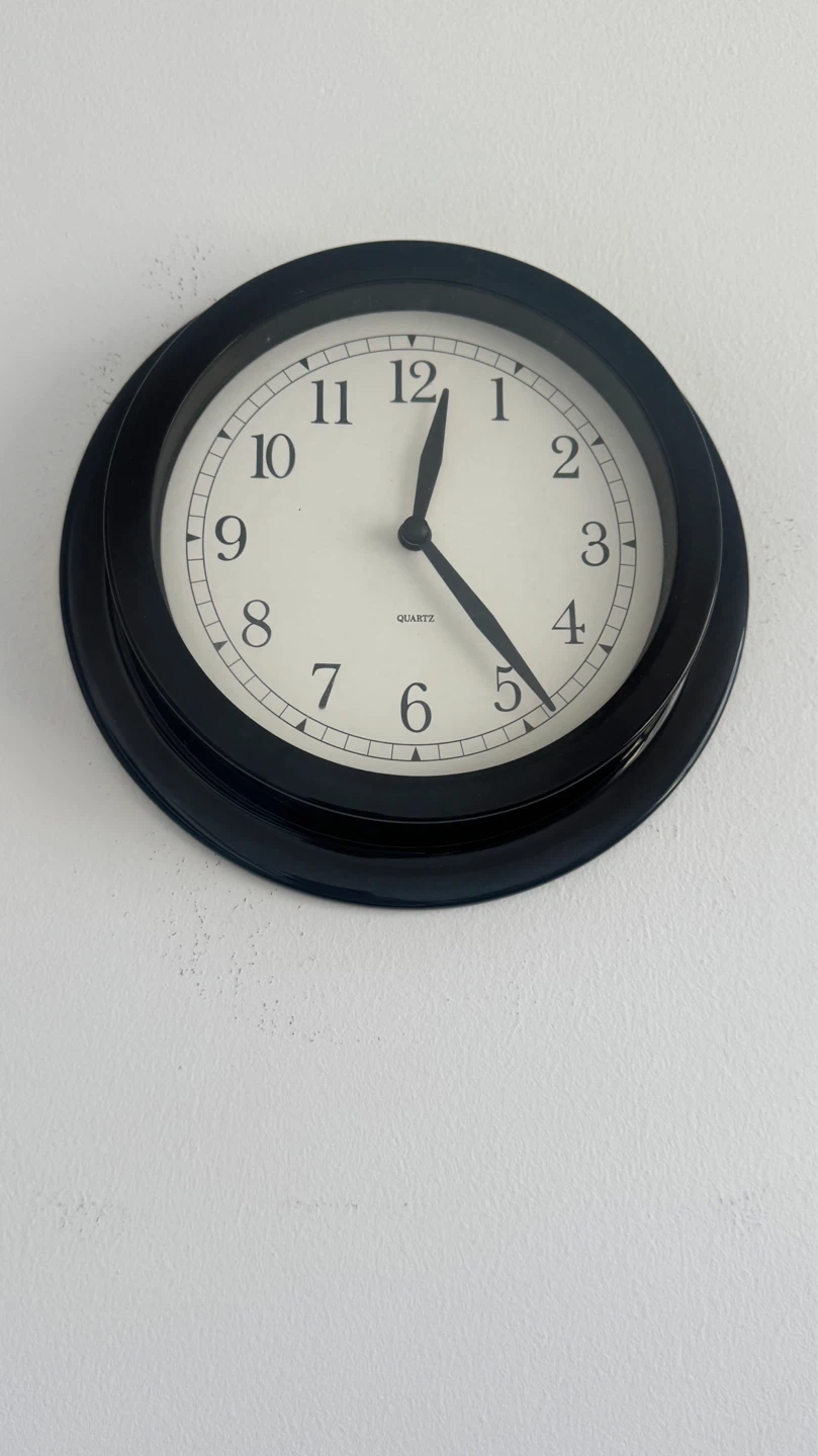 Black Wall clock