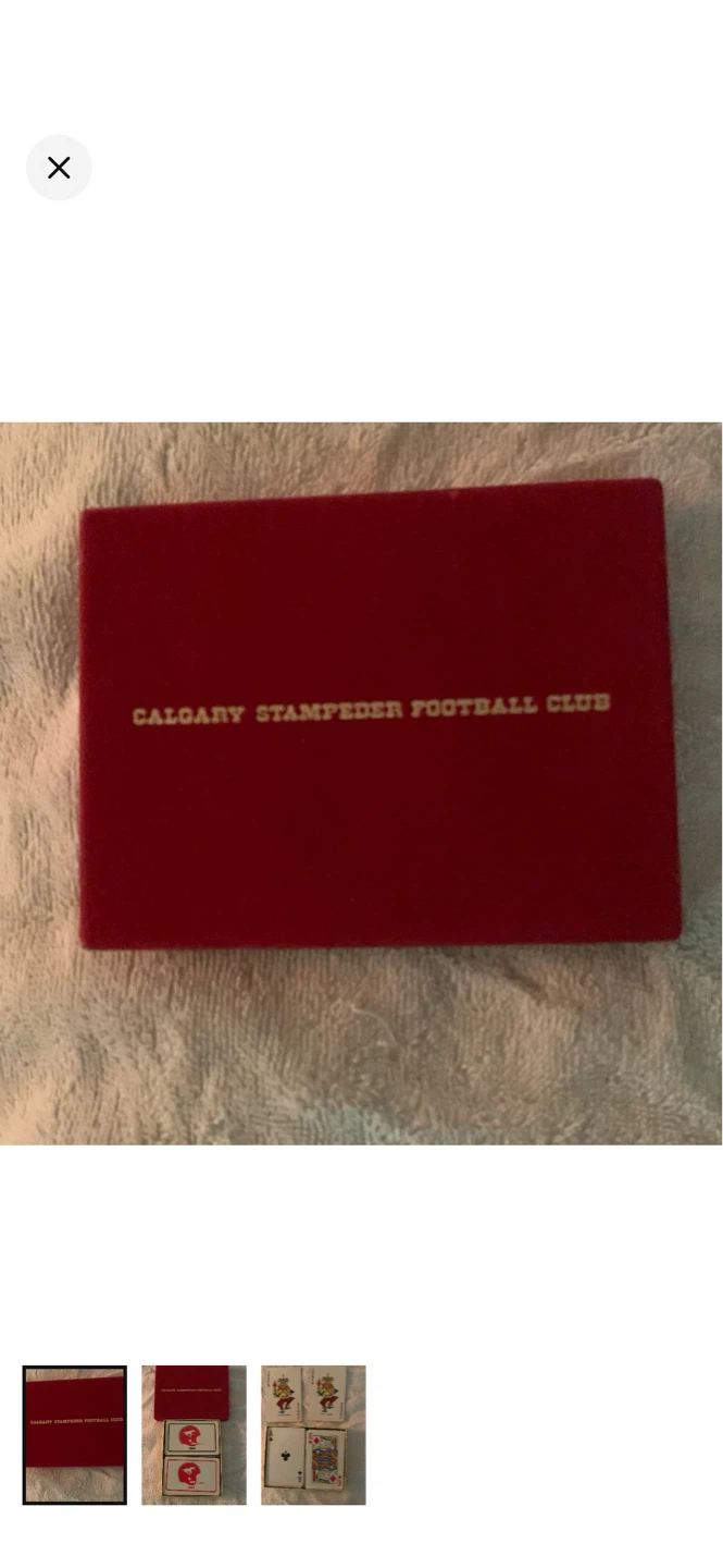 Calgary Stampeders Football Club 1982 Playing Cards
