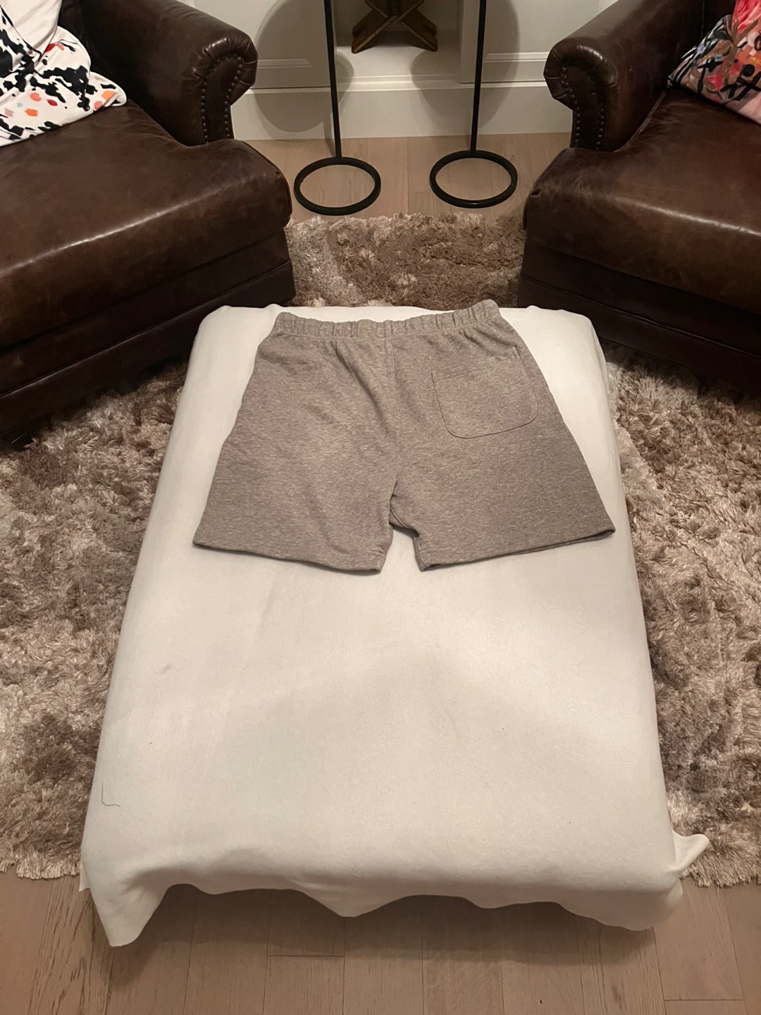Essentials Fear of God Grey Sweat Shorts - photo 2