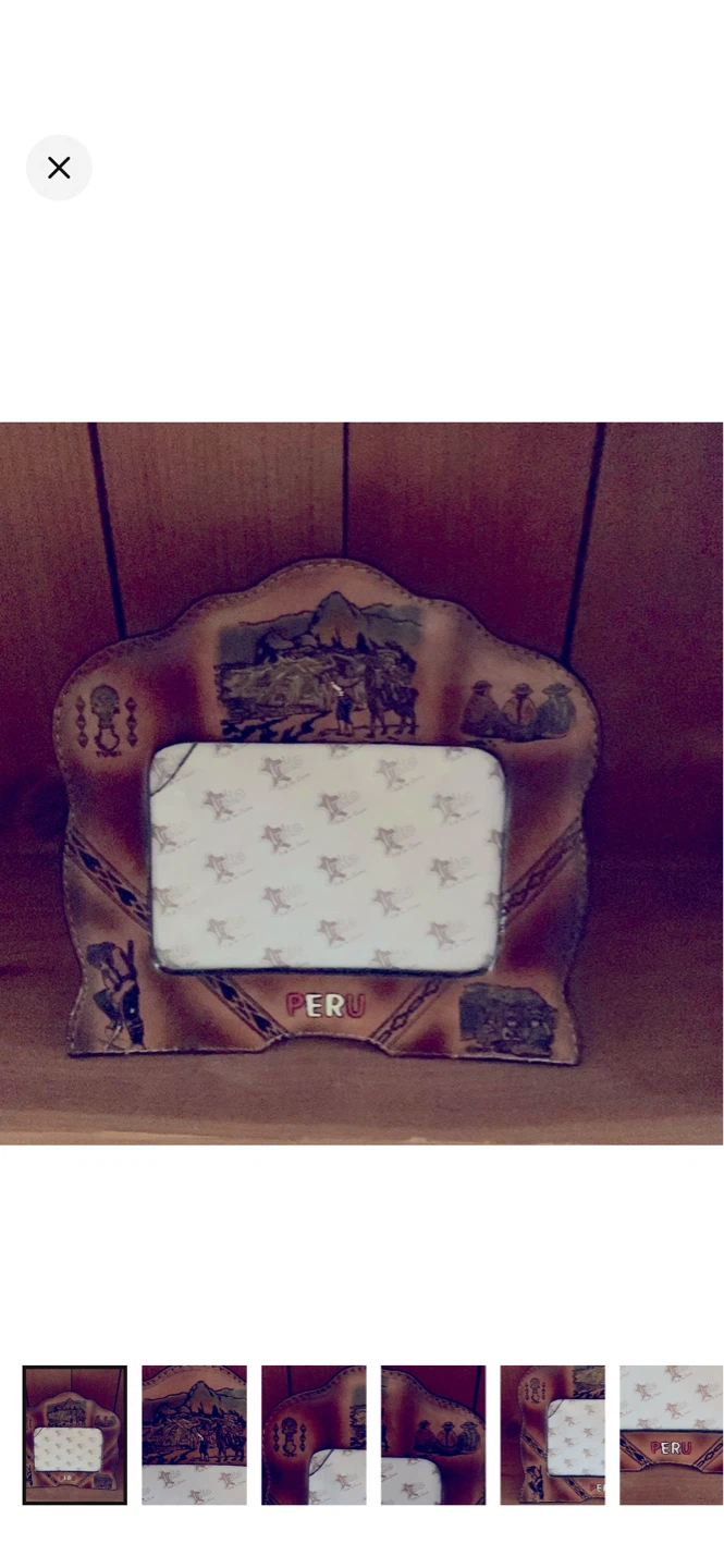 Peru Leather Photo Frame