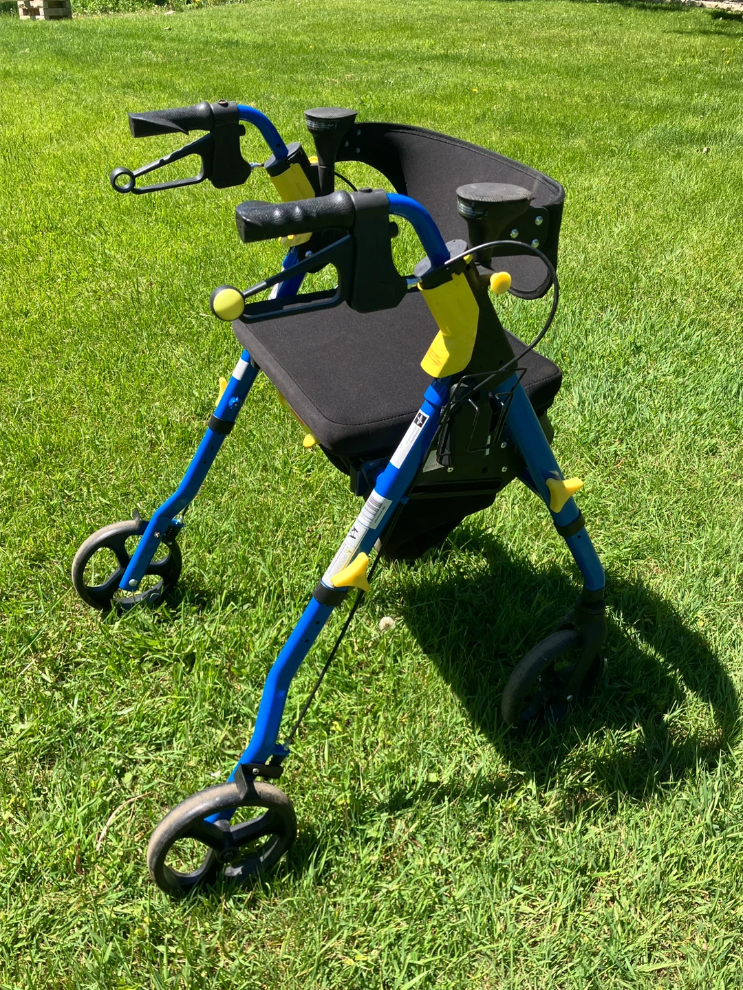 Drive Medical Blue Folding Walker with Seat - photo 2