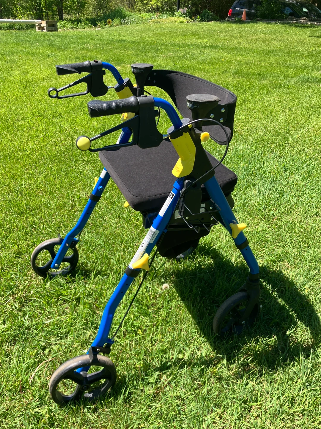 Drive Medical Blue Folding Walker with Seat - photo 3