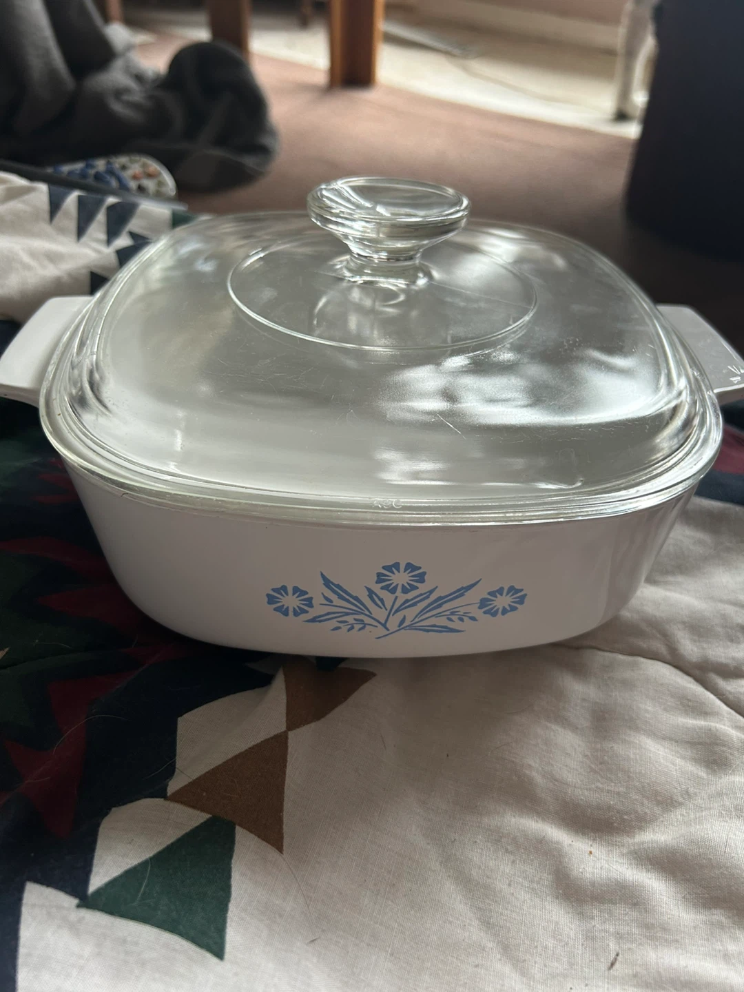 CorningWare Blue Cornflower Casserole Dish with Lid