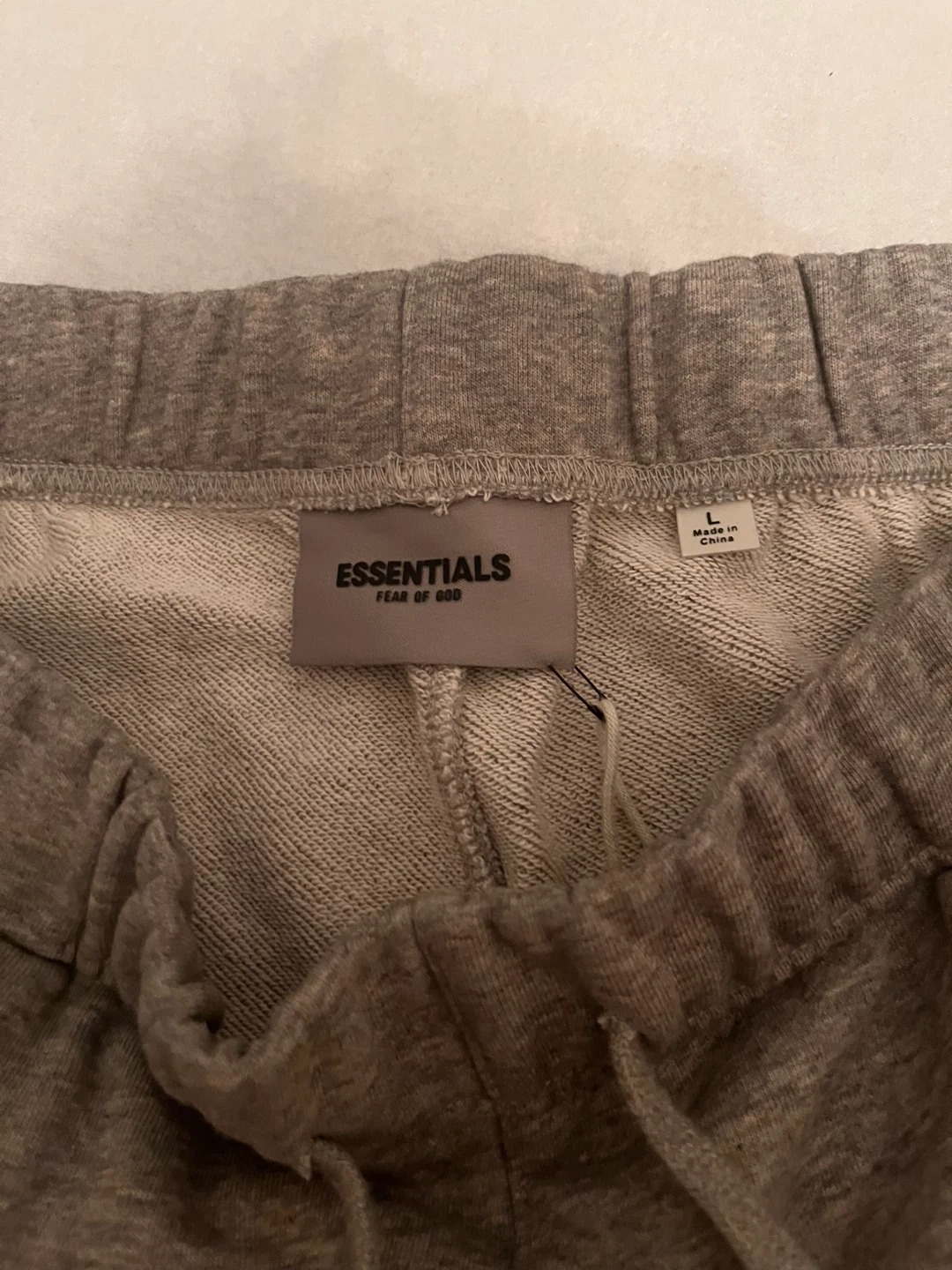 Essentials Fear of God Sweat Shorts (Grey, Black) Size L - photo 4