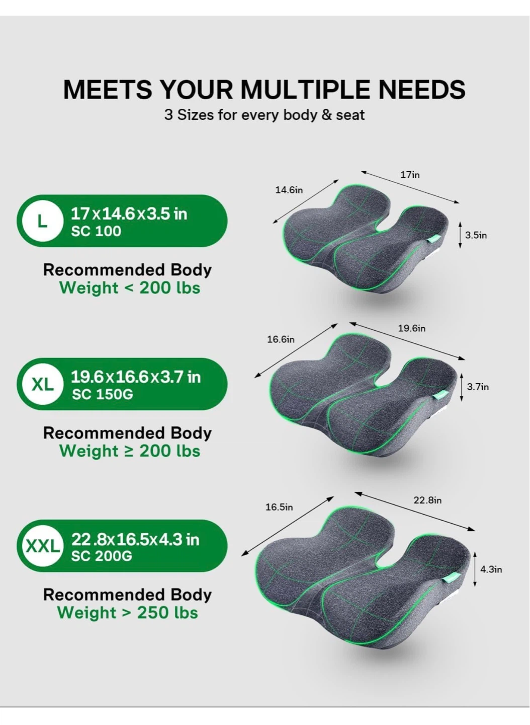 Medisana Seat Cushion for Office Chair, Car Seat - XL S9C - photo 2