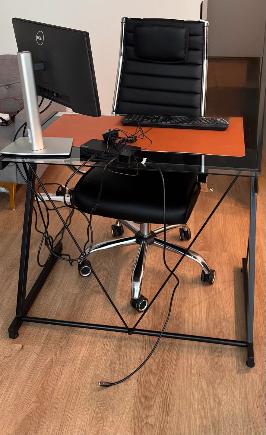 Office table and chair