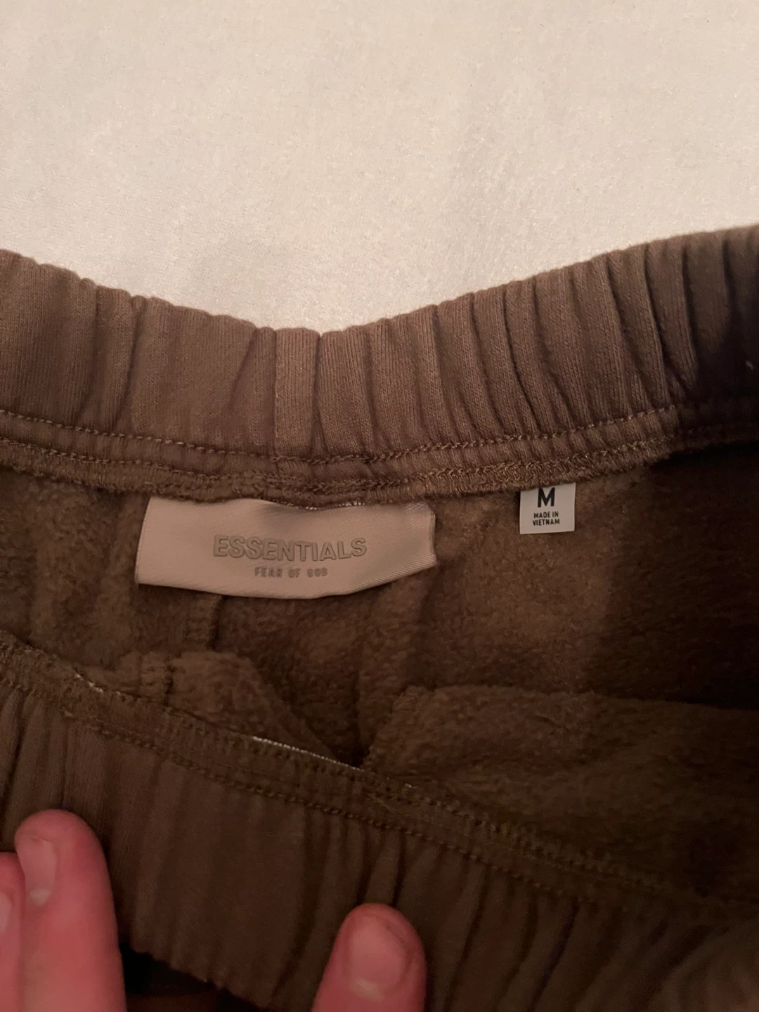 Essentials Fear of God Brown Sweat Shorts - photo 3