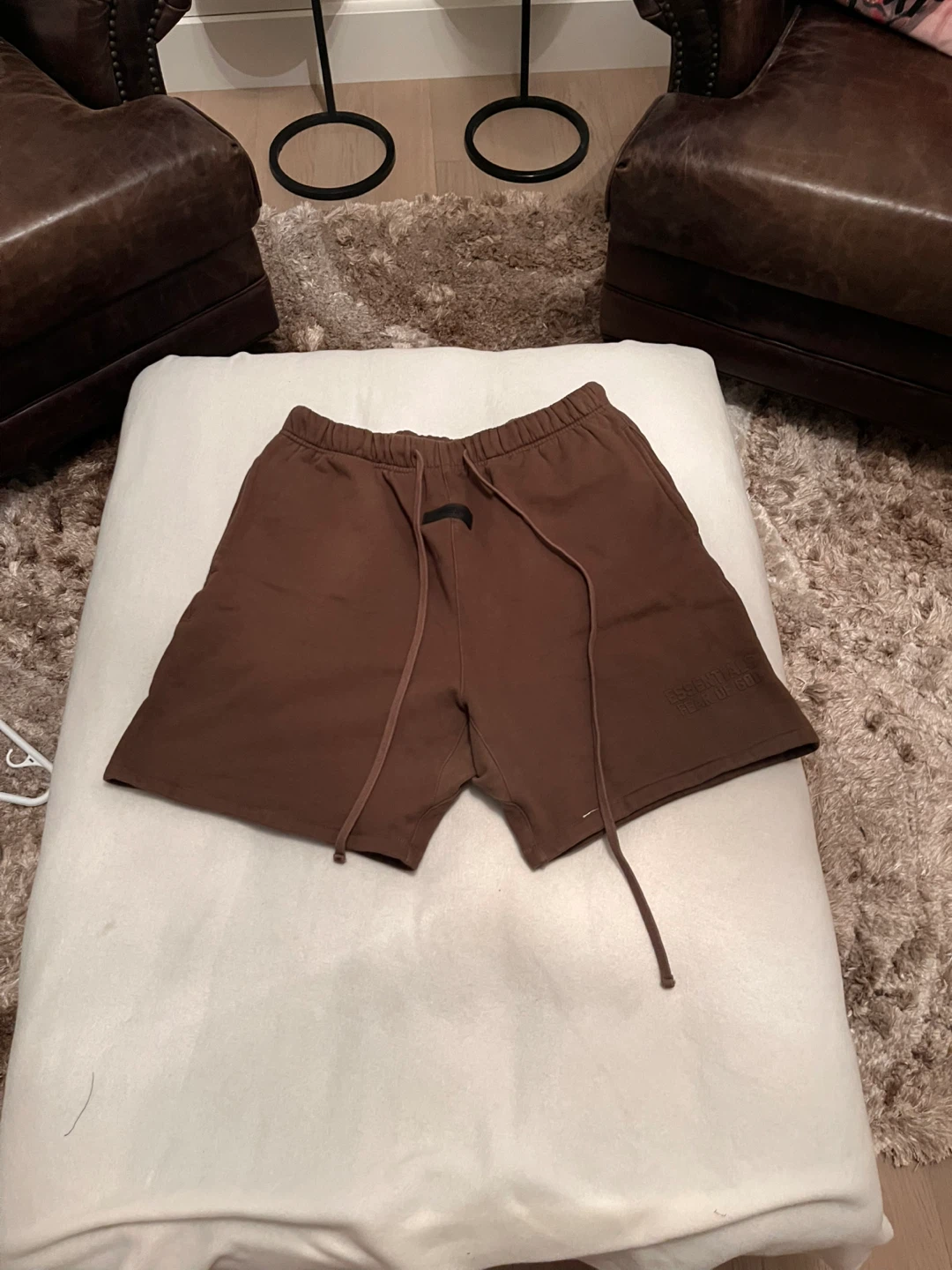 Essentials Fear of God Brown Sweat Shorts
