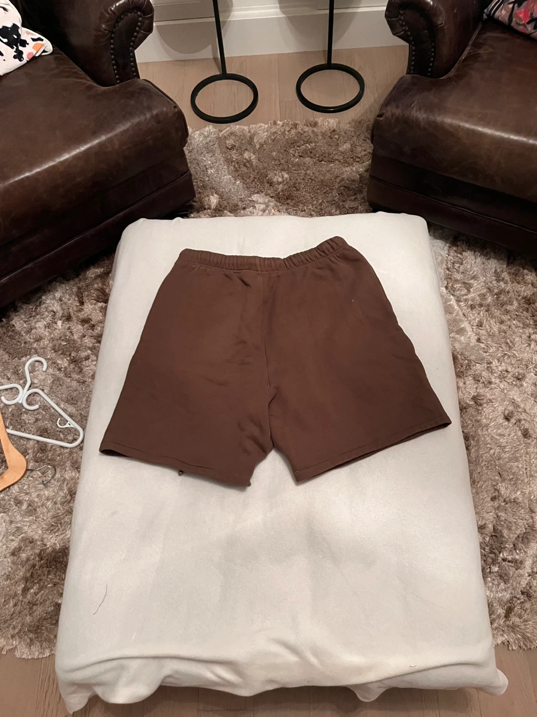 Essentials Fear of God Brown Sweat Shorts - photo 2