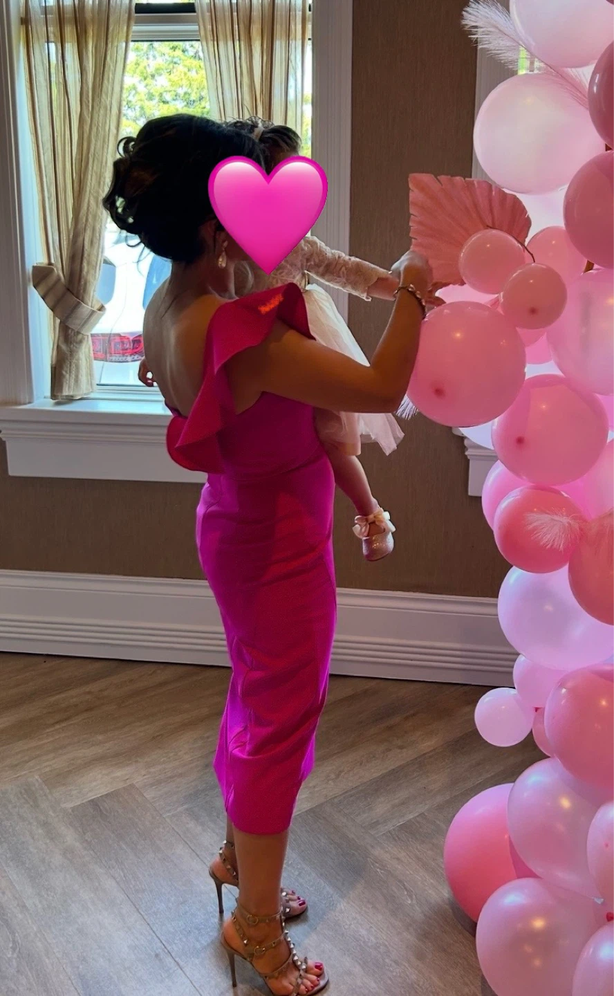 Pink one shoulder dress - photo 4