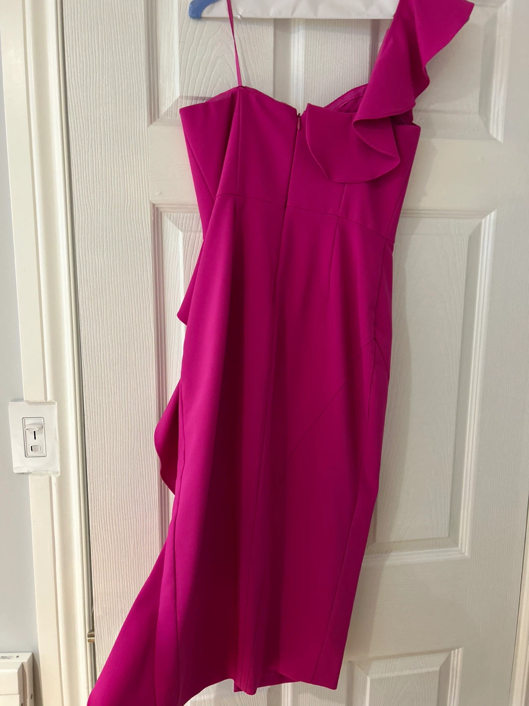 Pink one shoulder dress - photo 2